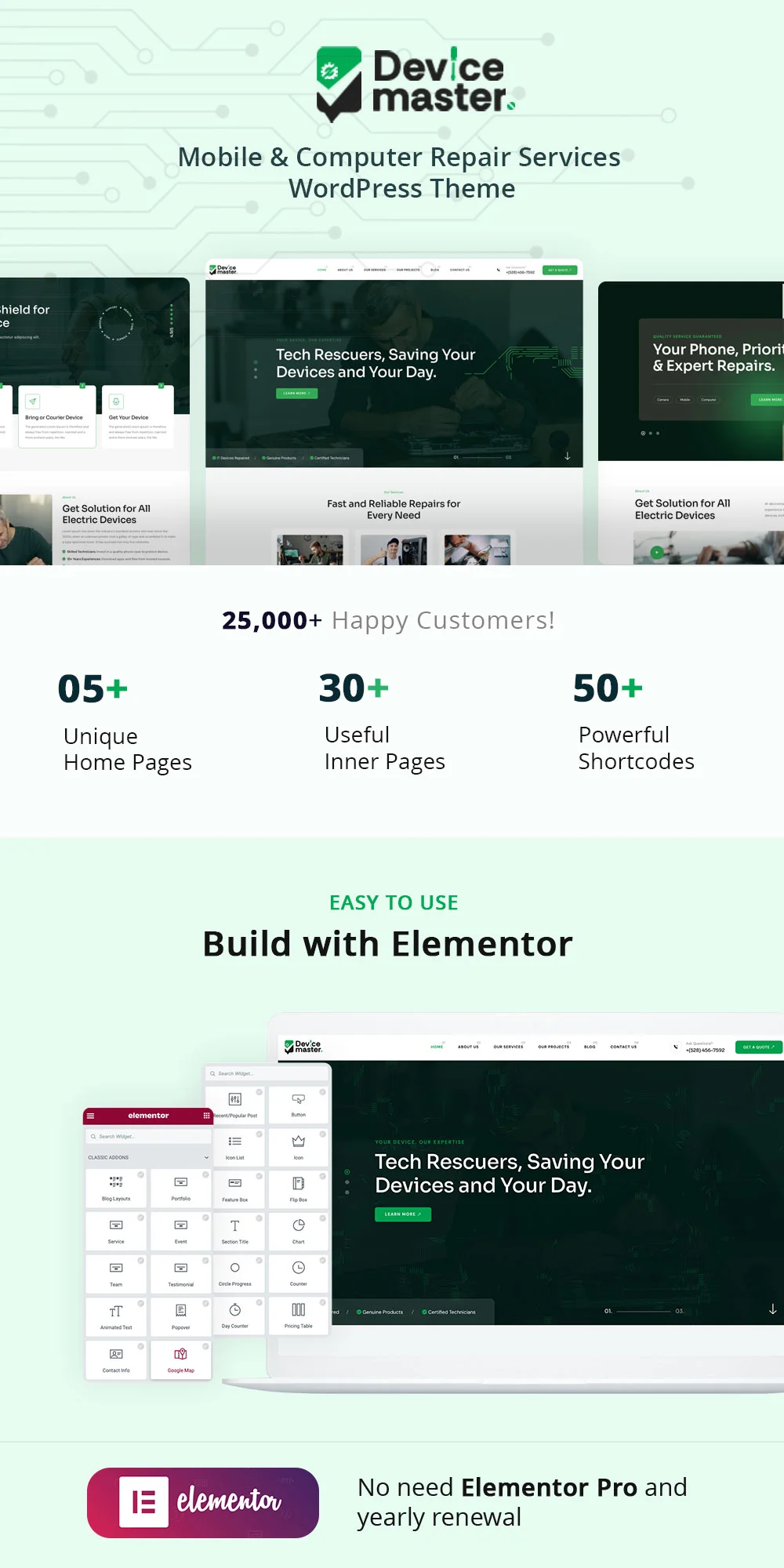 Mobile & Computer Repair Services WordPress Theme Demos