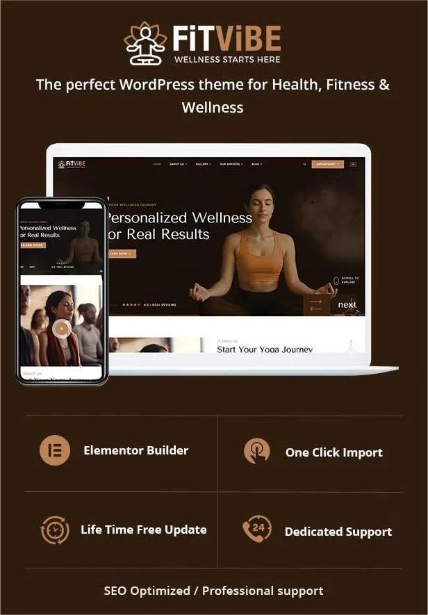 Fitness & Wellness WordPress Theme Demos