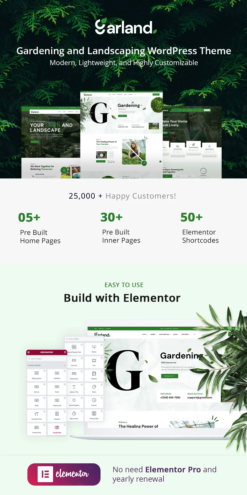 Gardening and Landscaping WordPress Theme Demos