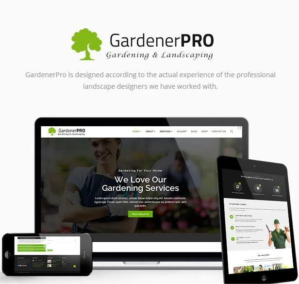 Multiple home demo pages Variation for Lawn Care Landscaping WordPress Theme