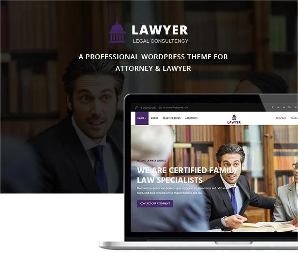 Multiple Demo Pages for Attorney & Lawfirm WordPress Theme