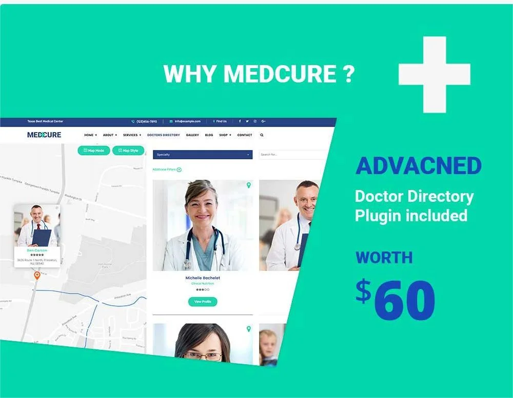 Pre-build pages for Medical Care WordPress Theme