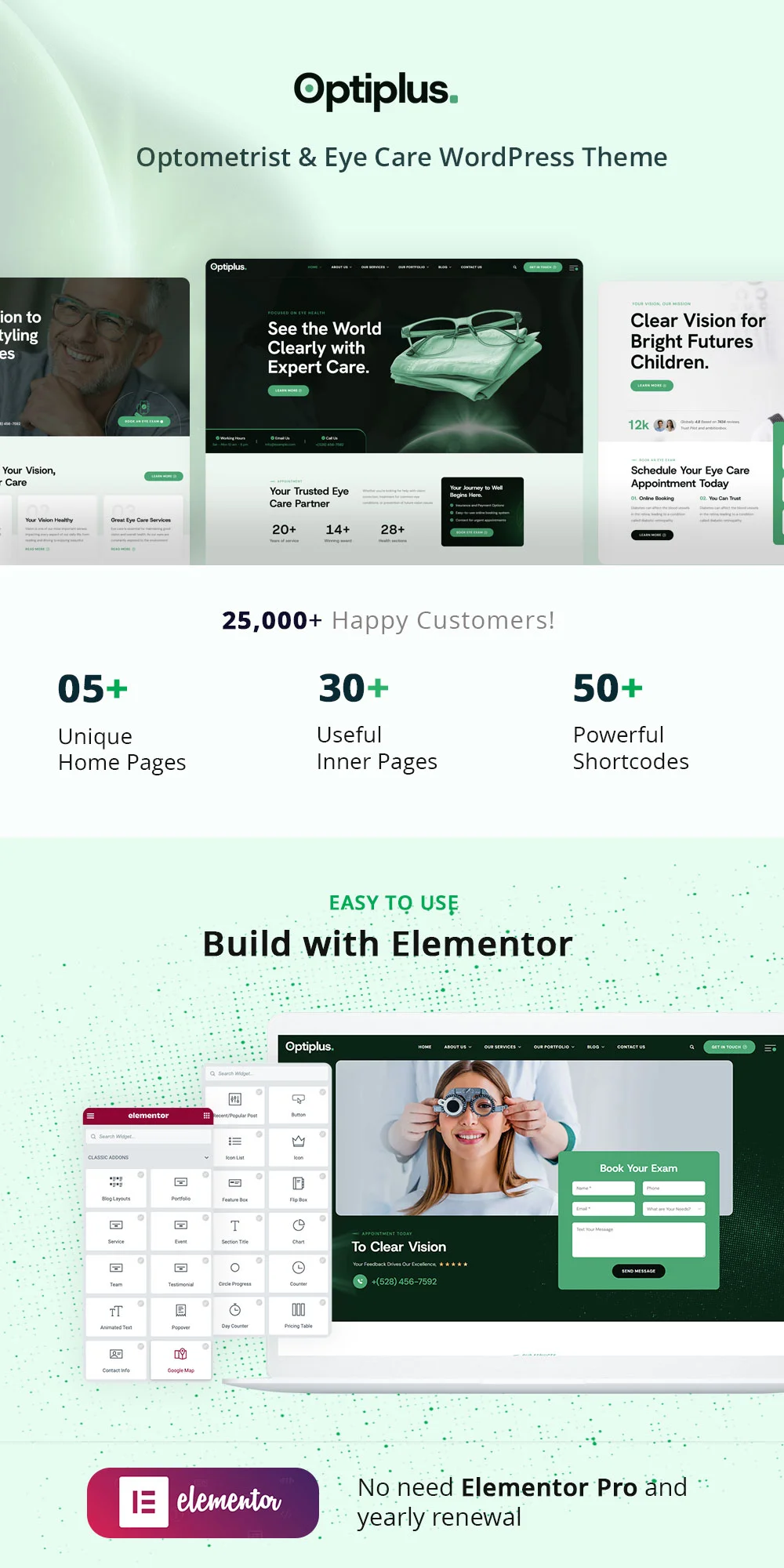 Optometrist & Eye Care WordPress Theme Demos