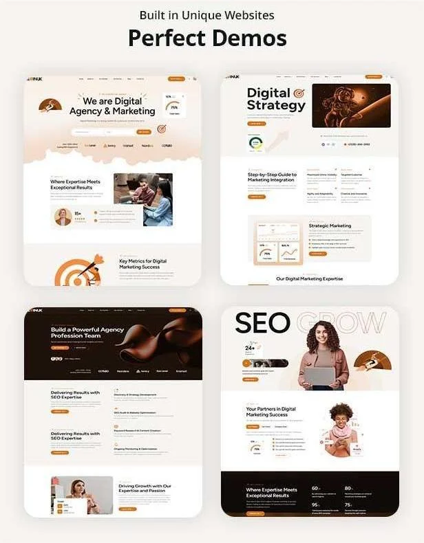 SEO & Marketing WordPress Theme Demos