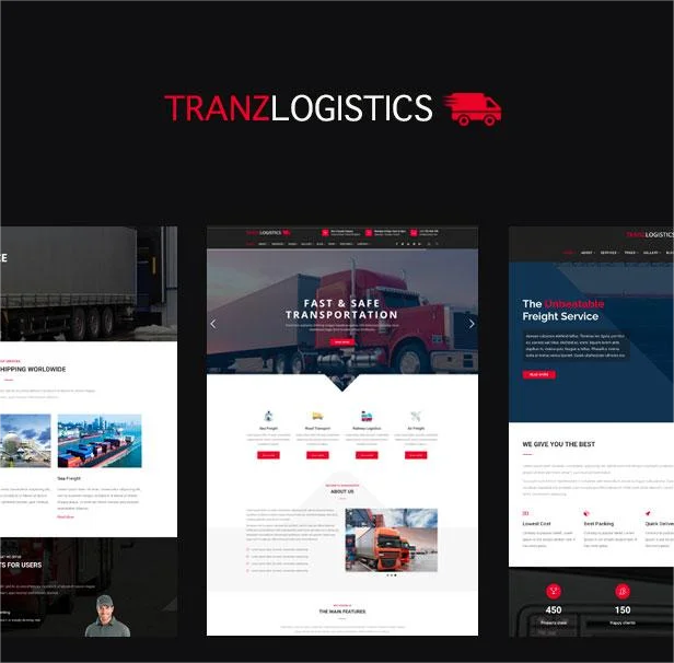 Logistics & Cargo Shipping WordPress Theme Demo