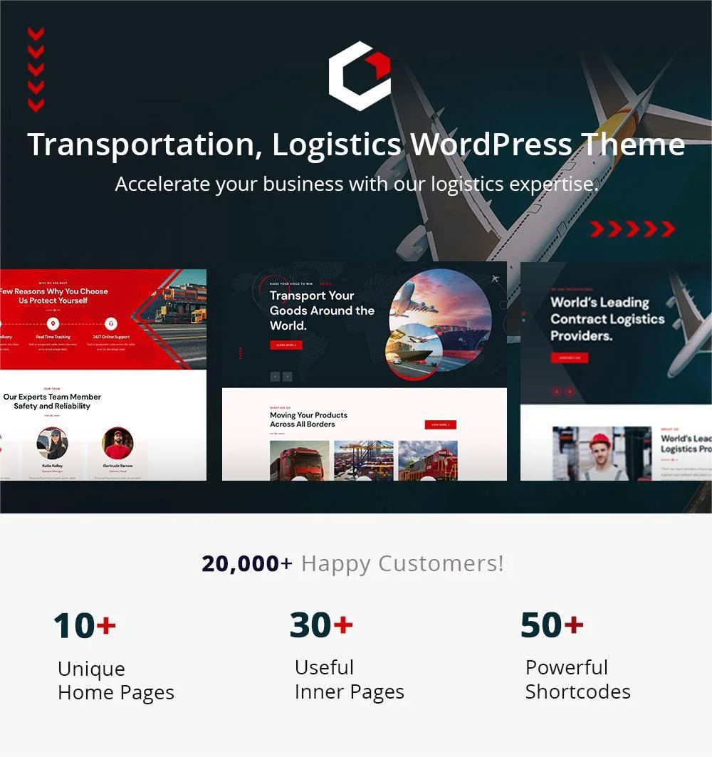 Transportation WordPress Theme Demos