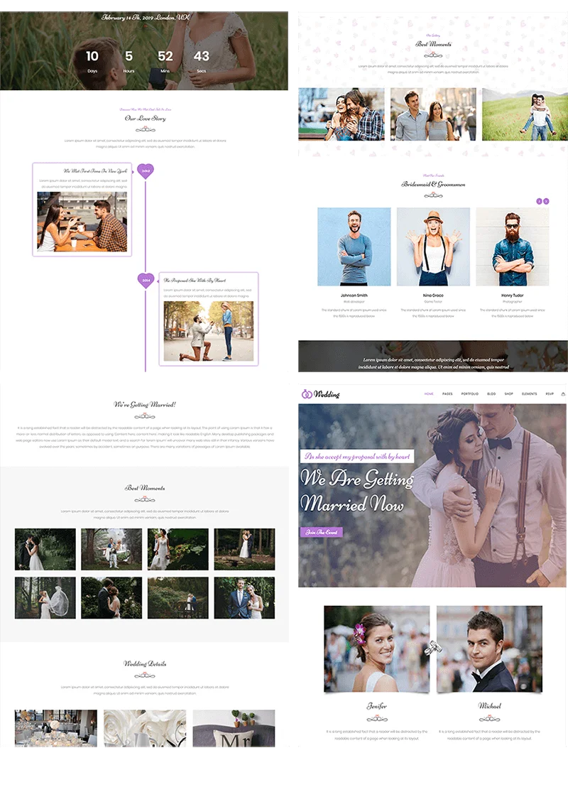 Wedding WordPress Theme Demos