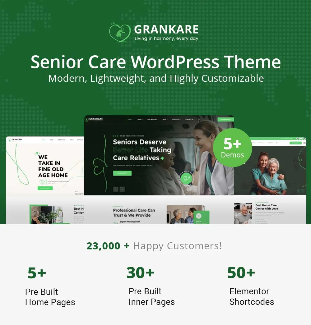 Senior Care WordPress Theme Demos