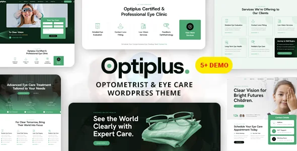 Optometrist & Eye Care WordPress Themes – Optiplus
