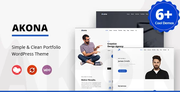 Multipurpose Portfolio WordPress Theme – Akona