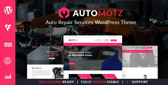 Automotz – Auto Repair Services WordPress Theme