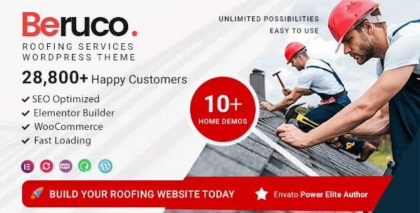 Roofing Services WordPress Theme – Beruco