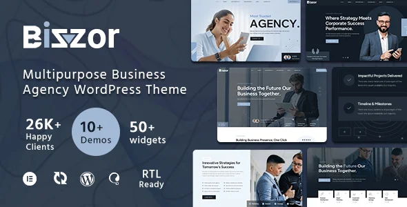 Multipurpose Business Agency WordPress Theme – Bizzor