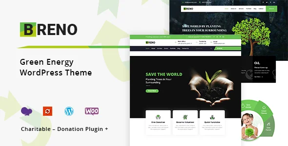 Green Energy WordPress Theme – Breno