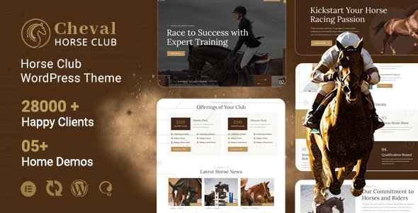 Horse Club & Equestrian WordPress Theme – Cheval