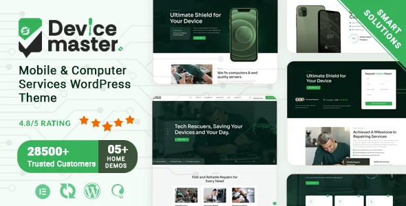 Mobile & Computer Repair Services WordPress Theme – Devicemaster