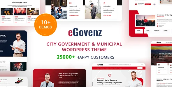 City Government & Municipal WordPress Theme – eGovenz