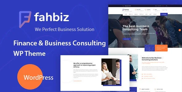 Finance & Consulting WordPress Theme – Fahbiz