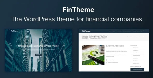 FinTheme – Finance & Consultants WordPress Theme