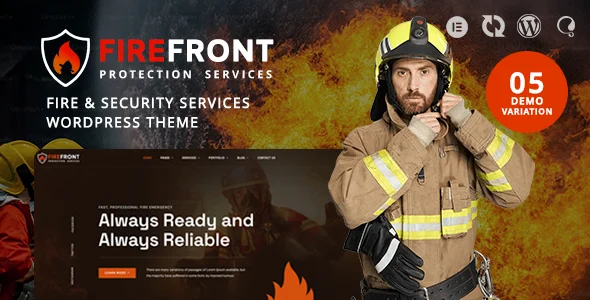 Fire & Security Services WordPress Theme – Firefront