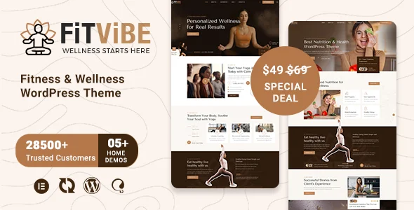 Fitness & Wellness WordPress Theme – Fitvibe