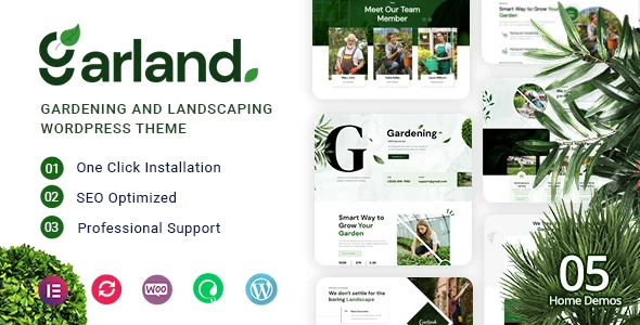 Gardening and Landscaping WordPress Theme – Garland