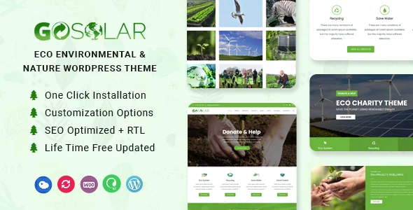 Eco Environmental & Nature WordPress Theme – GoSolar