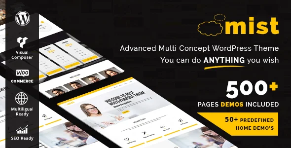 Multi-Concept & Creative WordPress Theme – Mist