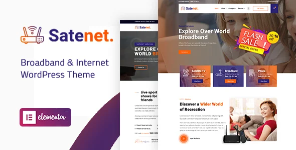 Broadband & Internet WordPress Theme – Satenet