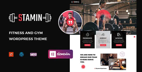 Fitness and Gym WordPress Theme – Stamin