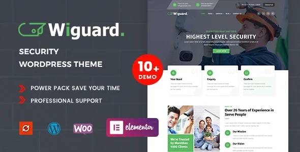 CCTV, Security & Surveillance WordPress Theme – Wiguard