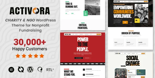 Charity, NGO & Nonprofit WordPress Theme – Activora