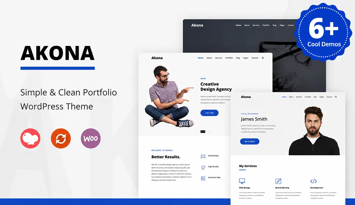 Multipurpose Portfolio WordPress Theme – Akona