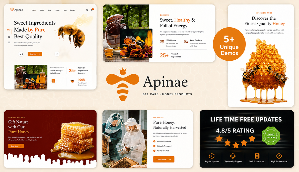 Beekeeping and Honey Shop Theme – Apinae