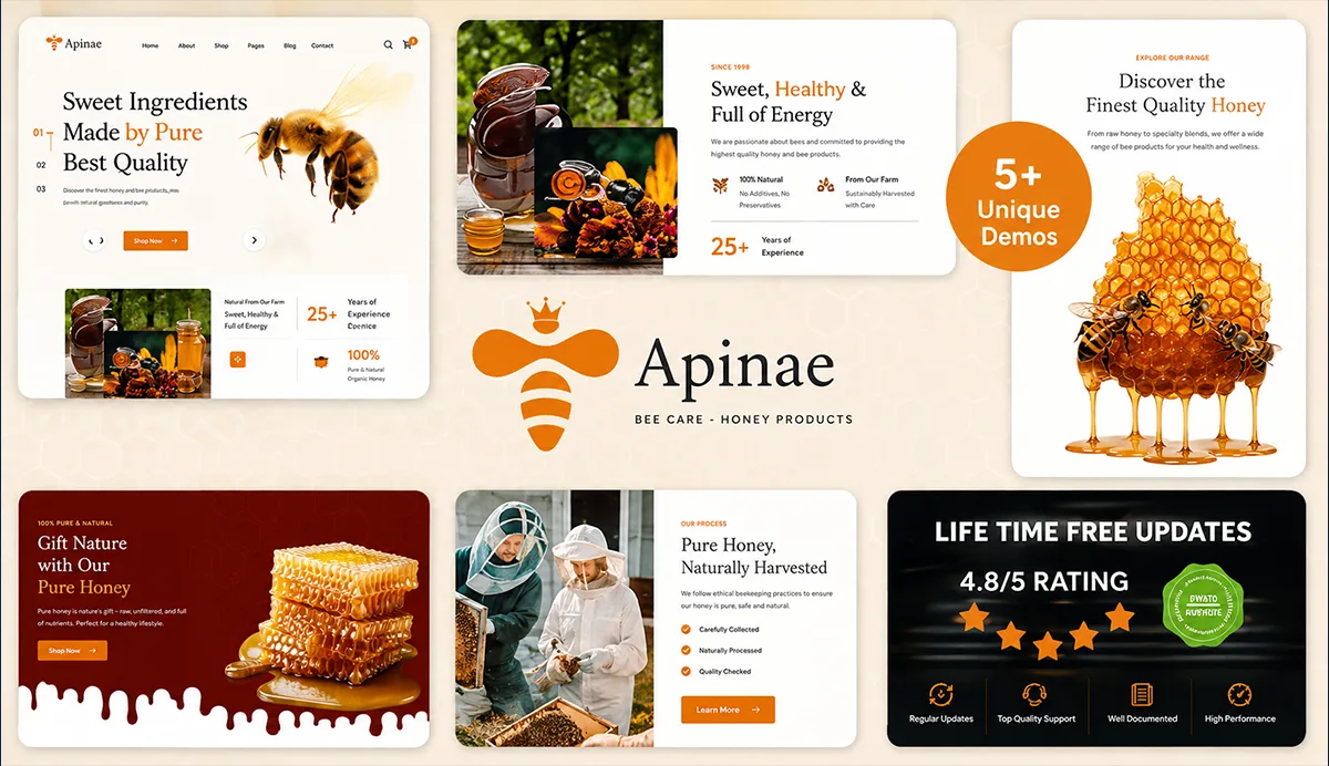 Beekeeping and Honey Shop Theme – Apinae