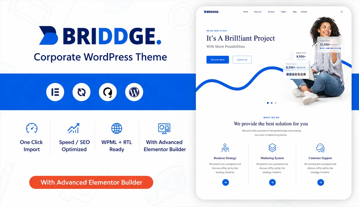 Corporate WordPress Theme –  Briddge