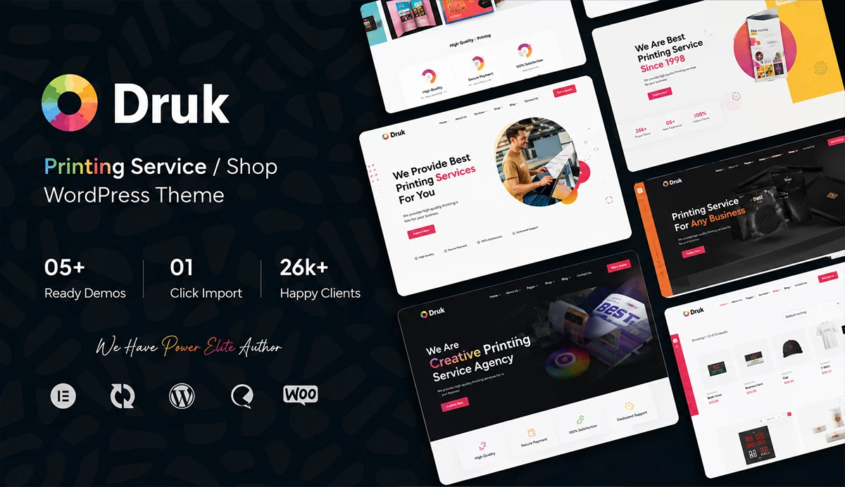 Printing Service WordPress Theme  – Druk