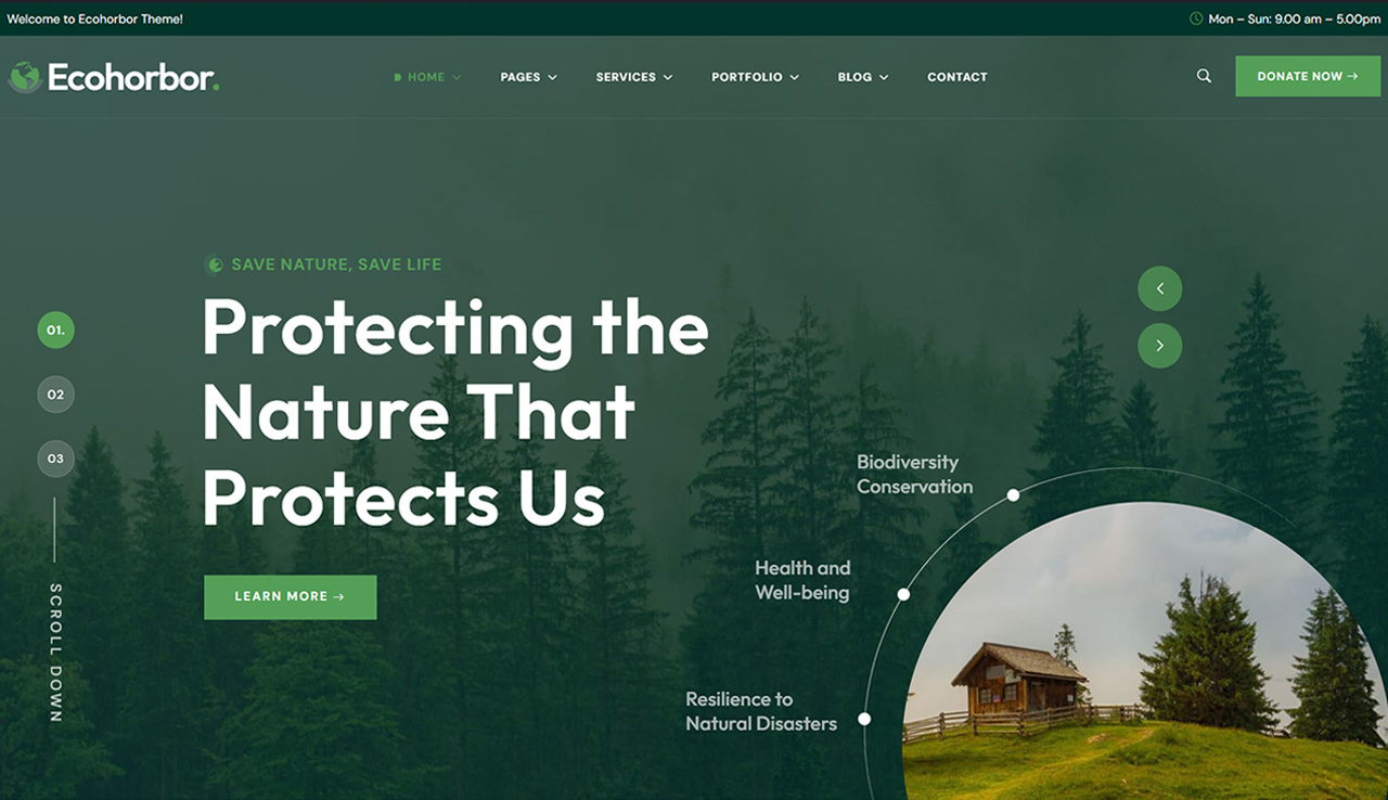 Ecology & Environment WordPress Theme – Ecohorbor