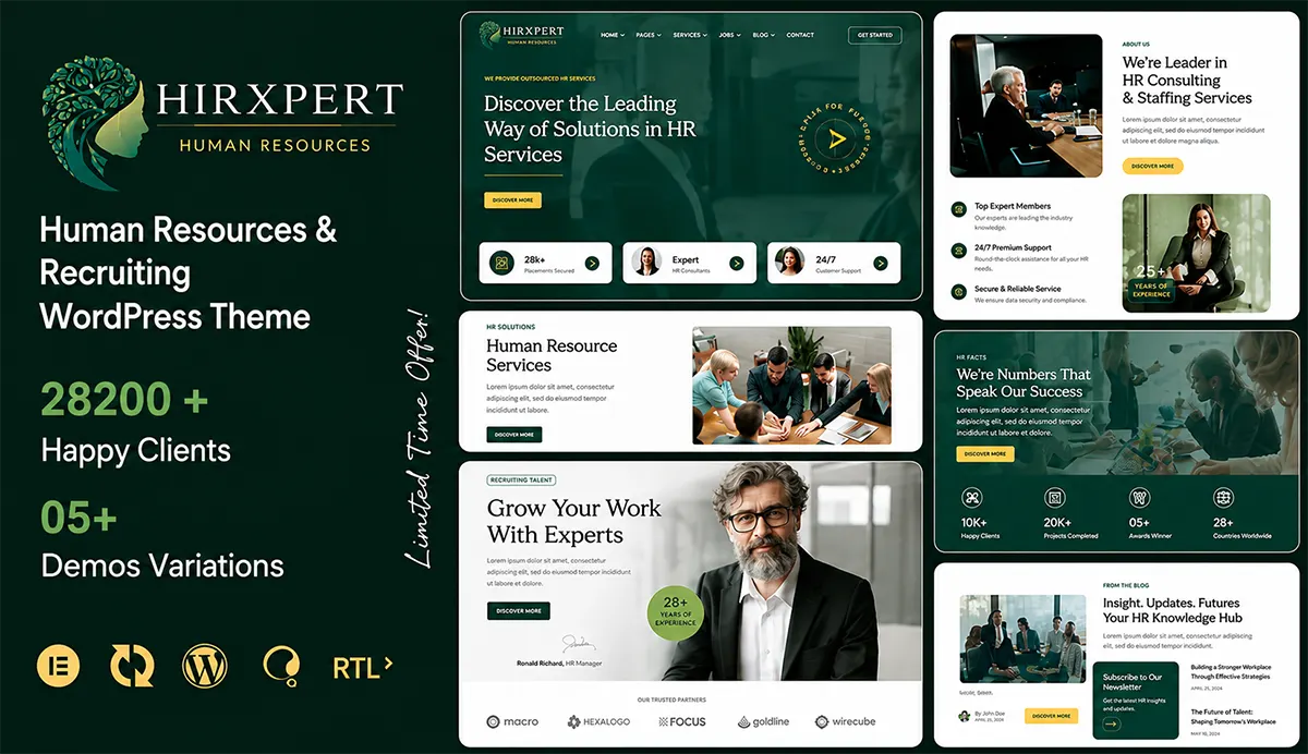Human Resources & Recruiting WordPress Theme – Hirxpert