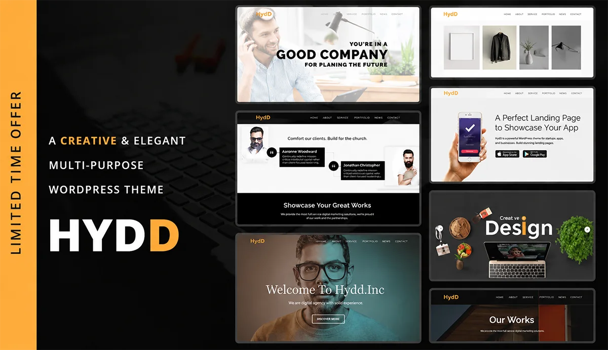 Creative Multi-Purpose WordPress Theme – Hydd
