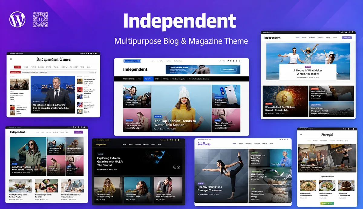Multipurpose Blog & Magazine Theme – Independent