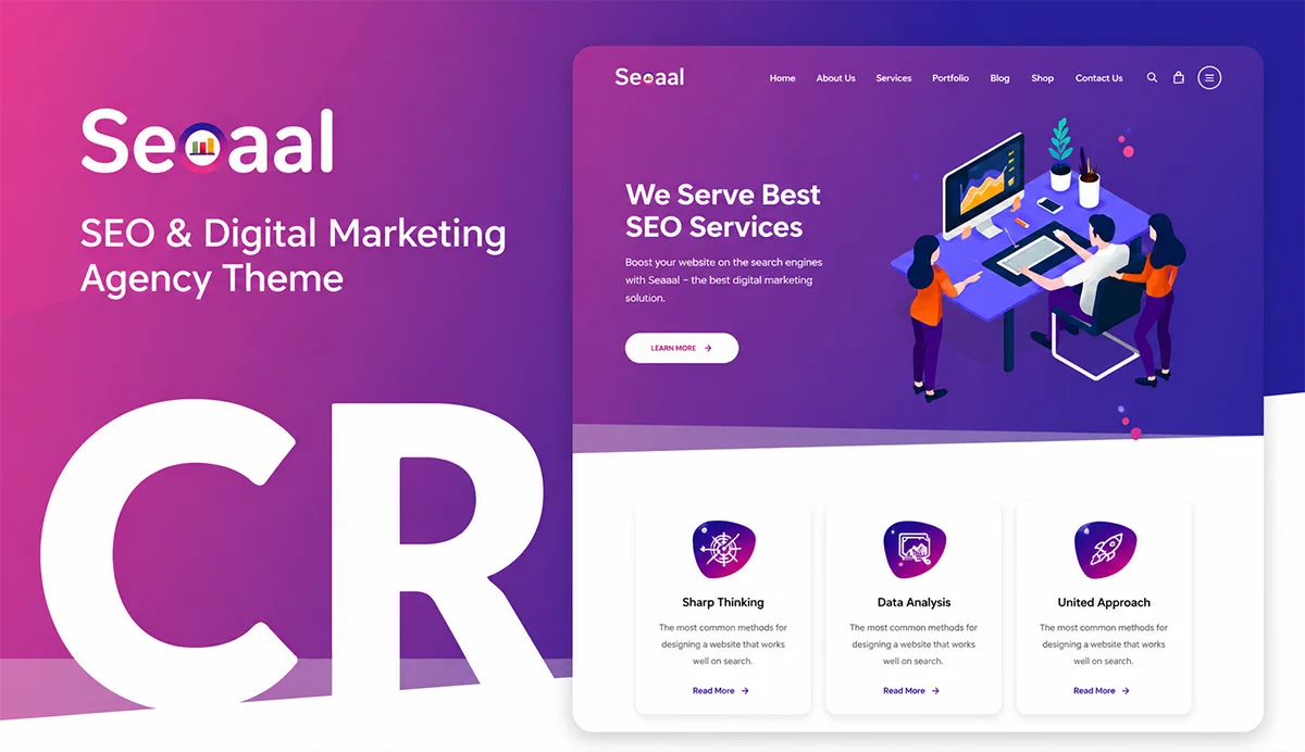 SEO & Digital Marketing WordPress Theme – Seoaal