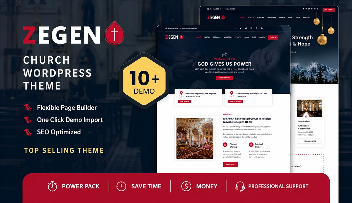 Church, Charity & Religious Organization WordPress Theme-Zegen