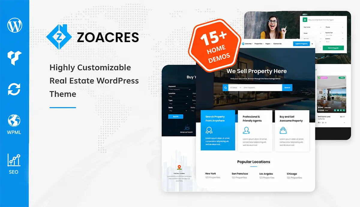 Real Estate WordPress Theme – Zoacres