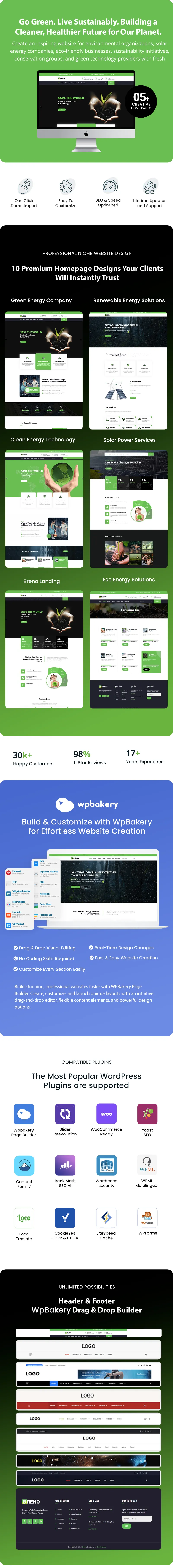 Renewable energy WordPress theme