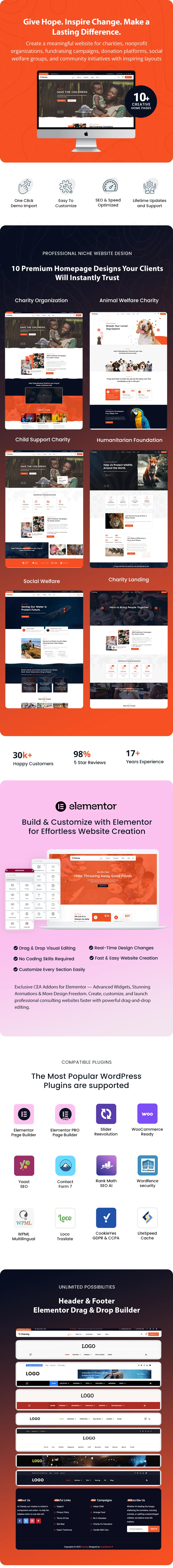 Charity organization WordPress theme