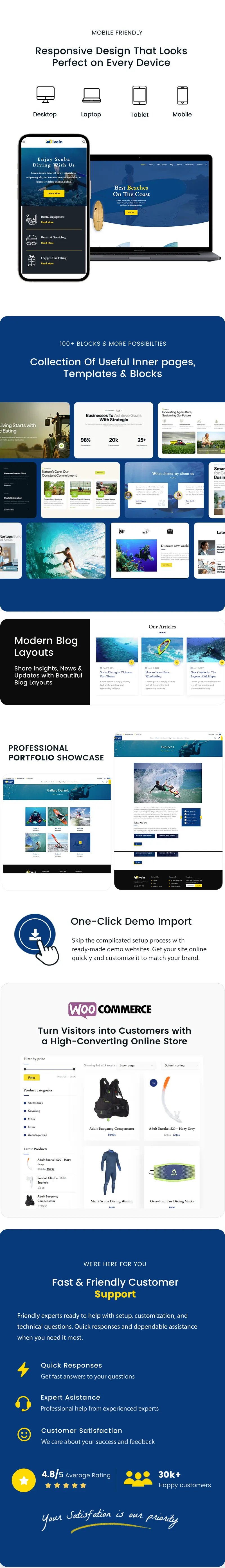 Surfing website theme