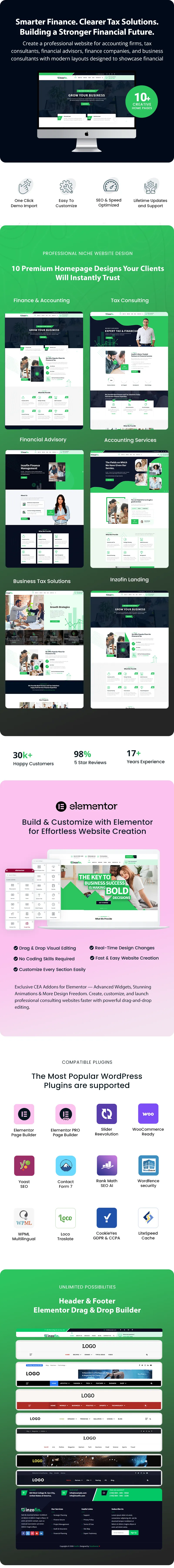Finance company WordPress theme