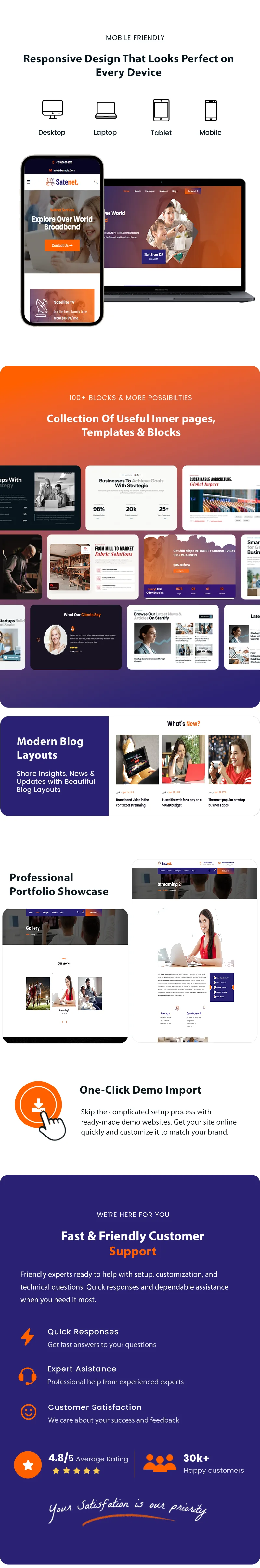 Internet service provider website