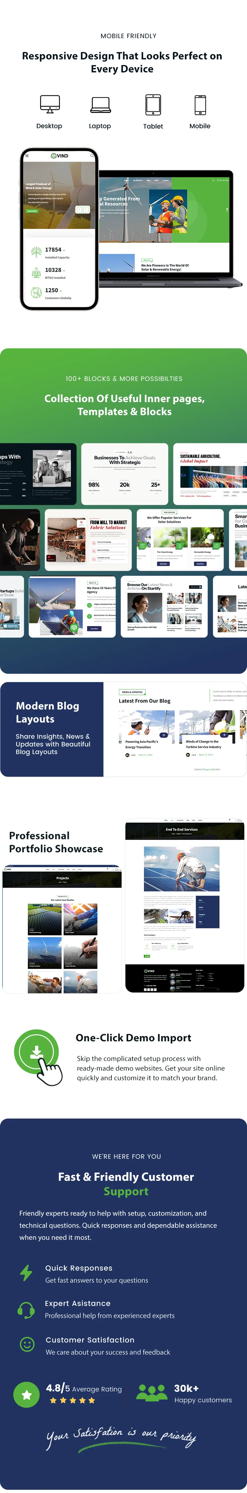 Solar power company website